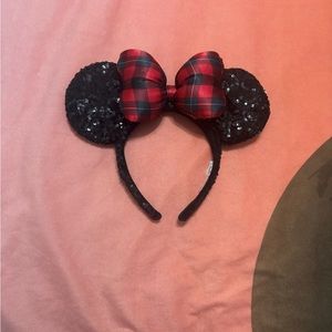 Disney Parks Authentic Minnie Ears Christmas